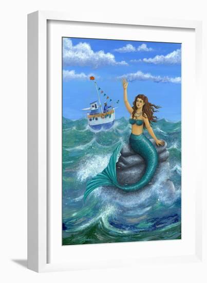 Mermaid-Peter Adderley-Framed Art Print