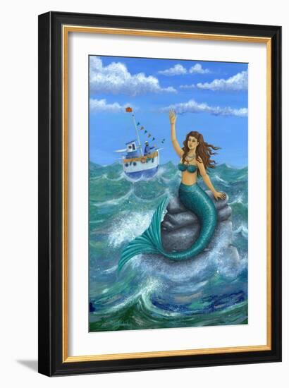 Mermaid-Peter Adderley-Framed Art Print