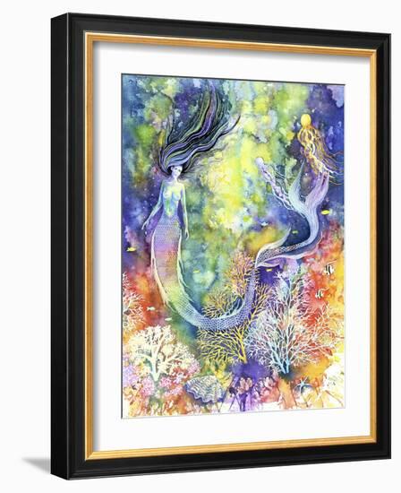 Mermaid-Michelle Faber-Framed Giclee Print