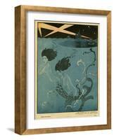 Mermaids and U-Boats-Georges Barbier-Framed Giclee Print