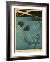 Mermaids and U-Boats-Georges Barbier-Framed Giclee Print
