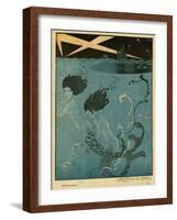 Mermaids and U-Boats-Georges Barbier-Framed Giclee Print