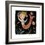 Mermaids Don't Use Combs-Barbara Olsen-Framed Premium Giclee Print