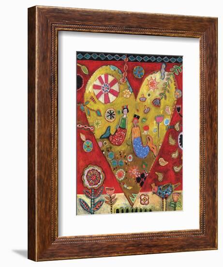 Mermaids Heart-Jill Mayberg-Framed Giclee Print