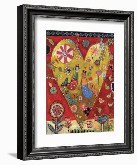 Mermaids Heart-Jill Mayberg-Framed Giclee Print