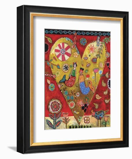 Mermaids Heart-Jill Mayberg-Framed Giclee Print