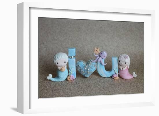 Mermaids I Love You-null-Framed Photographic Print