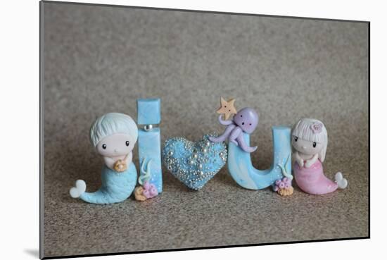 Mermaids I Love You-null-Mounted Photographic Print