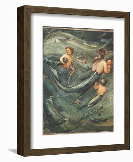 Mermaids in the Deep, 1882-Edward Burne-Jones-Framed Giclee Print