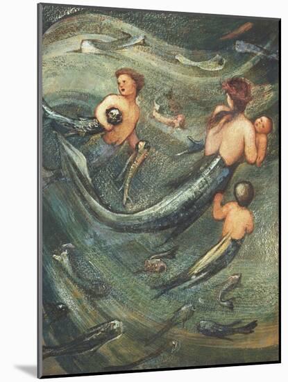 Mermaids in the Deep, 1882-Edward Burne-Jones-Mounted Giclee Print