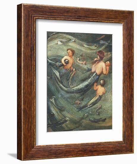 Mermaids in the Deep, 1882-Edward Burne-Jones-Framed Giclee Print