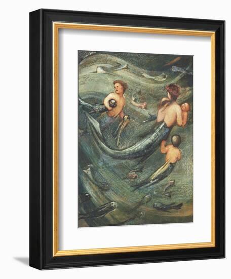 Mermaids in the Deep, 1882-Edward Burne-Jones-Framed Giclee Print