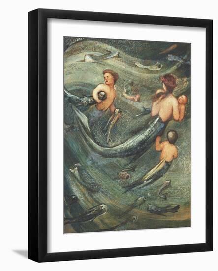 Mermaids in the Deep, 1882-Edward Burne-Jones-Framed Giclee Print