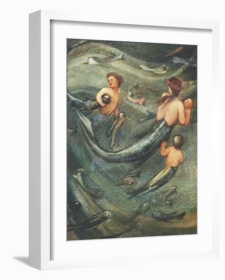 Mermaids in the Deep, 1882-Edward Burne-Jones-Framed Giclee Print