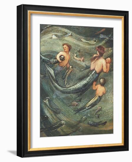 Mermaids in the Deep, 1882-Edward Burne-Jones-Framed Giclee Print