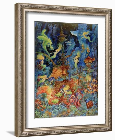 Mermaids of Atlantis-Bill Bell-Framed Giclee Print