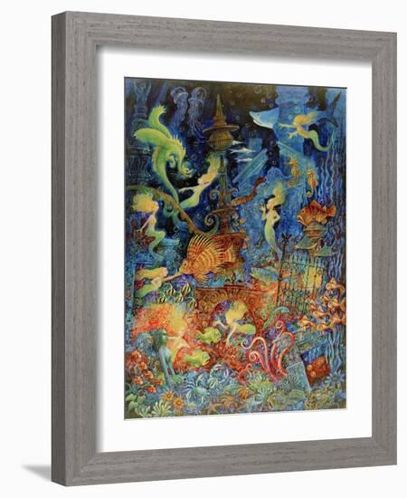 Mermaids of Atlantis-Bill Bell-Framed Giclee Print