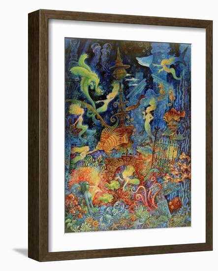 Mermaids of Atlantis-Bill Bell-Framed Giclee Print