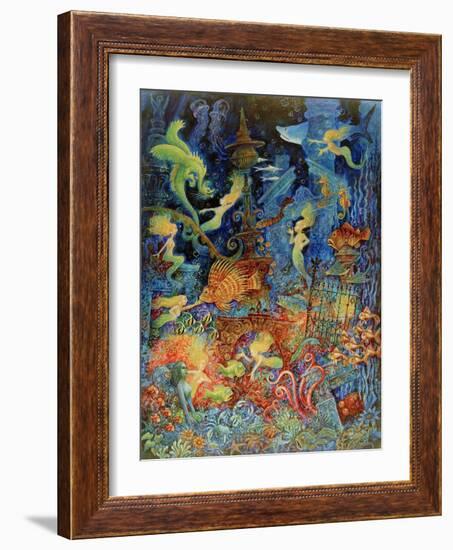 Mermaids of Atlantis-Bill Bell-Framed Giclee Print