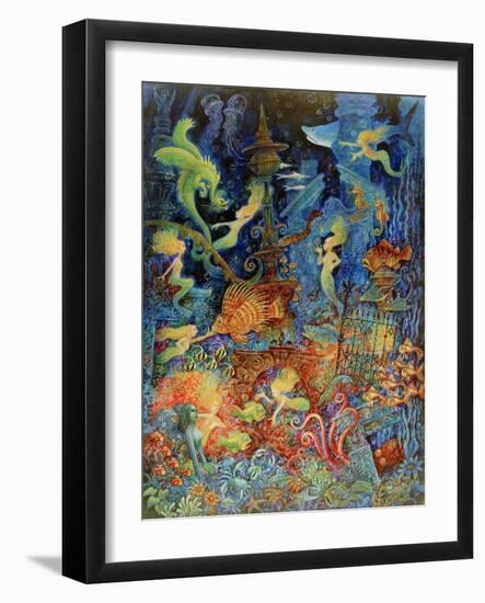 Mermaids of Atlantis-Bill Bell-Framed Giclee Print