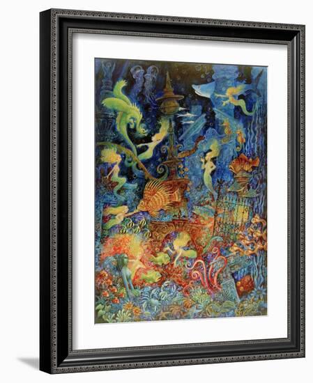 Mermaids of Atlantis-Bill Bell-Framed Giclee Print