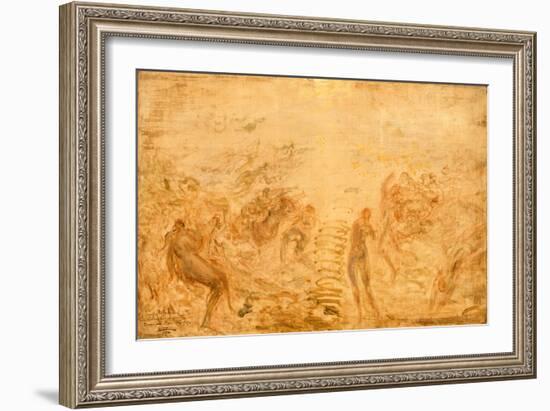 Mermaids Under Water, 1874-Felix Ziem-Framed Giclee Print