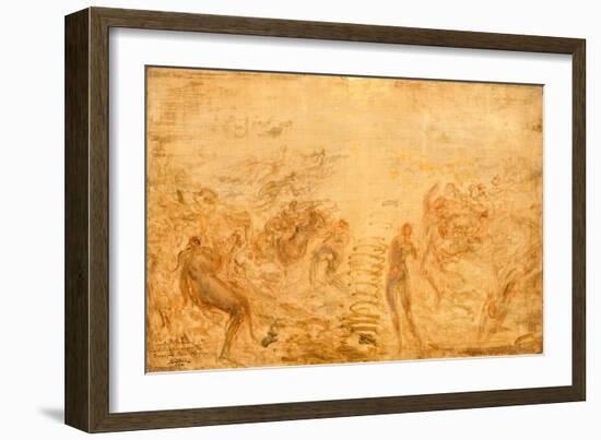 Mermaids Under Water, 1874-Felix Ziem-Framed Giclee Print