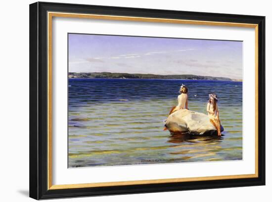 Mermaids-Harald Slott-Moller-Framed Giclee Print