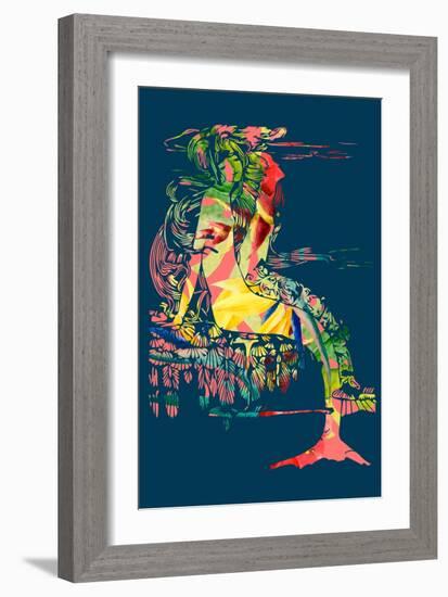 Mermaids-null-Framed Art Print