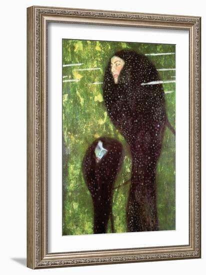 Mermaids-Gustav Klimt-Framed Art Print