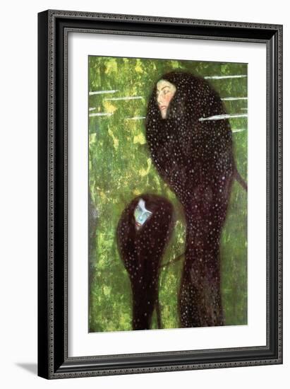 Mermaids-Gustav Klimt-Framed Art Print