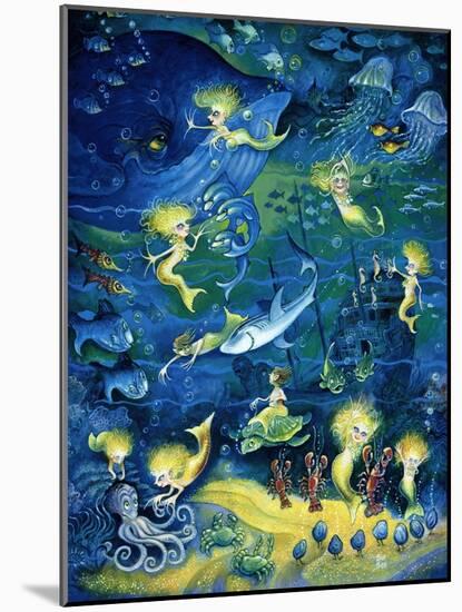 Mermaids-Bill Bell-Mounted Giclee Print