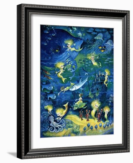 Mermaids-Bill Bell-Framed Giclee Print