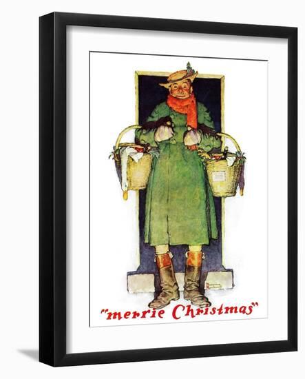 "Merrie Christmas", December 10,1932-Norman Rockwell-Framed Giclee Print