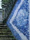 Stone Chairs and Azulejo Tiles, Rococo Palace, Cacela Velha, Portugal-Merrill Images-Photographic Print