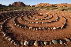 USA, Utah, Ivins, Red Mountain Resort, spiral meditation labyrinth. (PR)-Merrill Images-Photographic Print