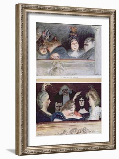 Merriment and Boredom, 1898-Charles Leandre-Framed Giclee Print