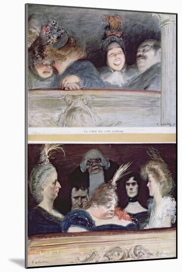 Merriment and Boredom, 1898-Charles Leandre-Mounted Giclee Print