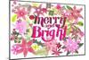 Merry And Bright Card-Kerstin Stock-Mounted Art Print