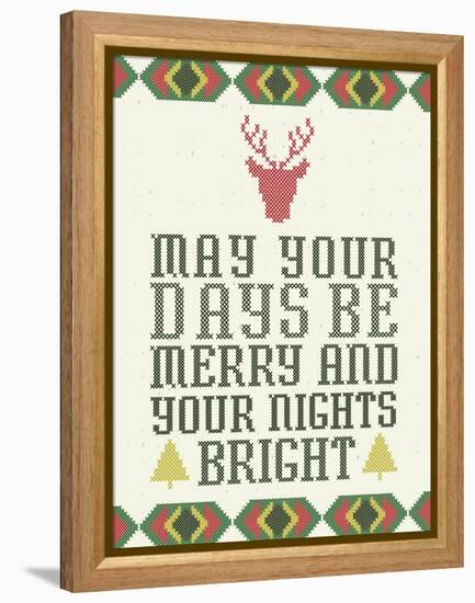 Merry and Bright-Ashley Sta Teresa-Framed Stretched Canvas