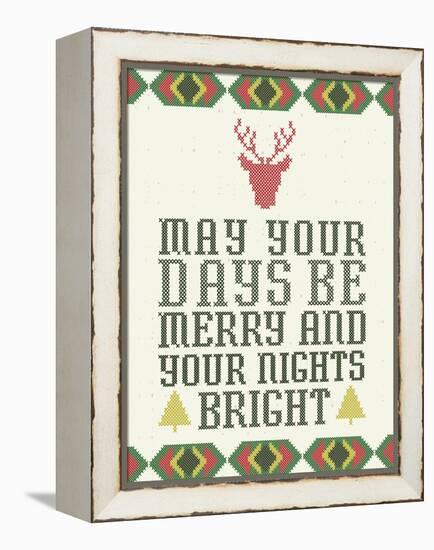 Merry and Bright-Ashley Sta Teresa-Framed Stretched Canvas