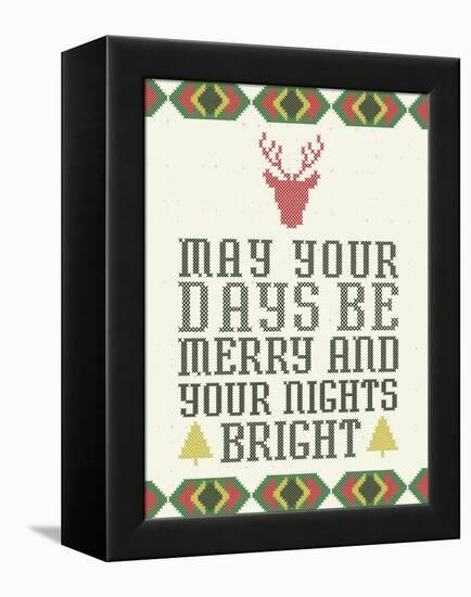 Merry and Bright-Ashley Sta Teresa-Framed Stretched Canvas