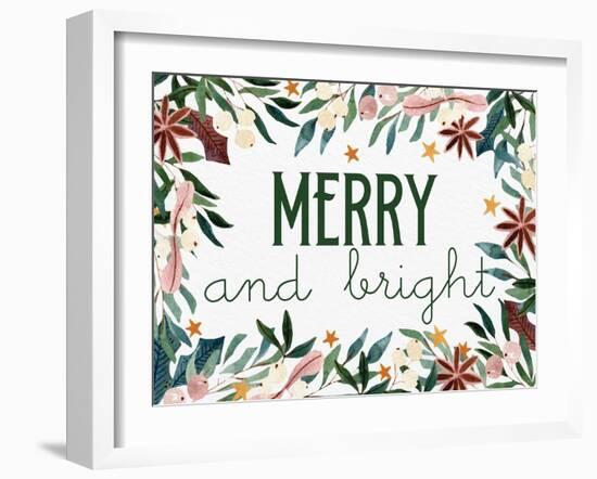 Merry and Bright-Kim Allen-Framed Art Print