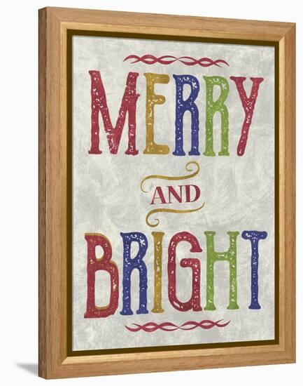 Merry and Bright-Erin Clark-Framed Premier Image Canvas