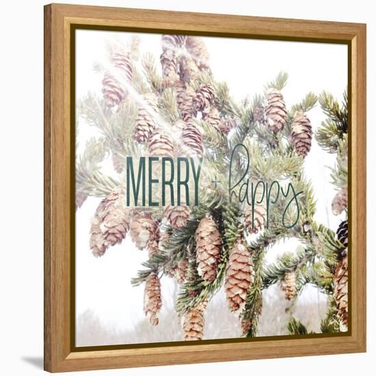 Merry and Happy-Kimberly Glover-Framed Premier Image Canvas