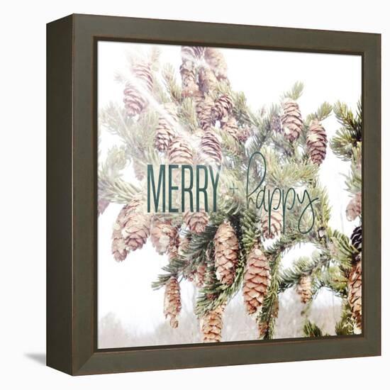 Merry and Happy-Kimberly Glover-Framed Premier Image Canvas