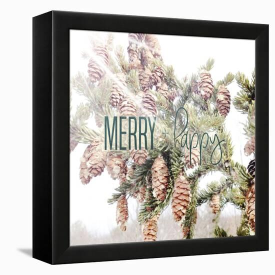 Merry and Happy-Kimberly Glover-Framed Premier Image Canvas