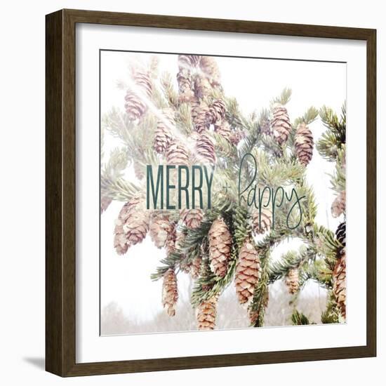 Merry and Happy-Kimberly Glover-Framed Giclee Print