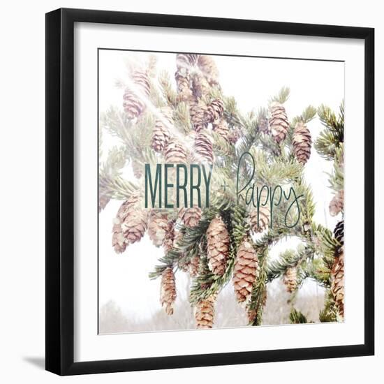 Merry and Happy-Kimberly Glover-Framed Giclee Print