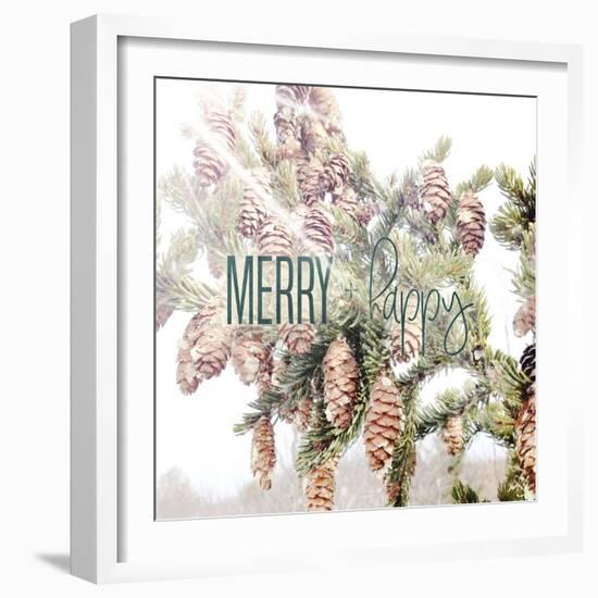 Merry and Happy-Kimberly Glover-Framed Giclee Print